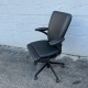 HAWORTH X99 BLACK LEATHER FULLY ADJUSTABLE OFFICE TASK CHAIR
