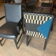 PRINTED BACK LIVING ROOM CHAIR