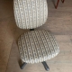 PRINTED ARMLESS OFFICE CHAIR