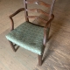WOODEN STACKABLE GREEN WAITING CHAIR