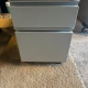 GREY PEDESTAL FILE CABINET