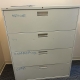 WHITE 4-DRAWER LATERAL FILE CABINET