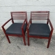 BLACK-MAHOGANY WAITING ROOM CHAIR