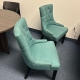 TURQUOISE WAITING ROOM CHAIRS